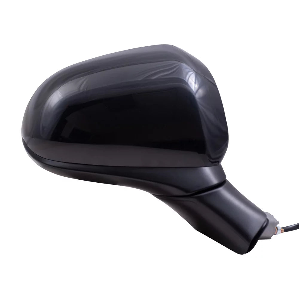 2019 Brock without Right Heat-Signal-Camera Compatible Textured Passenger Replacement Aftermarket Hyundai with Fe Santa Power Black Mirror