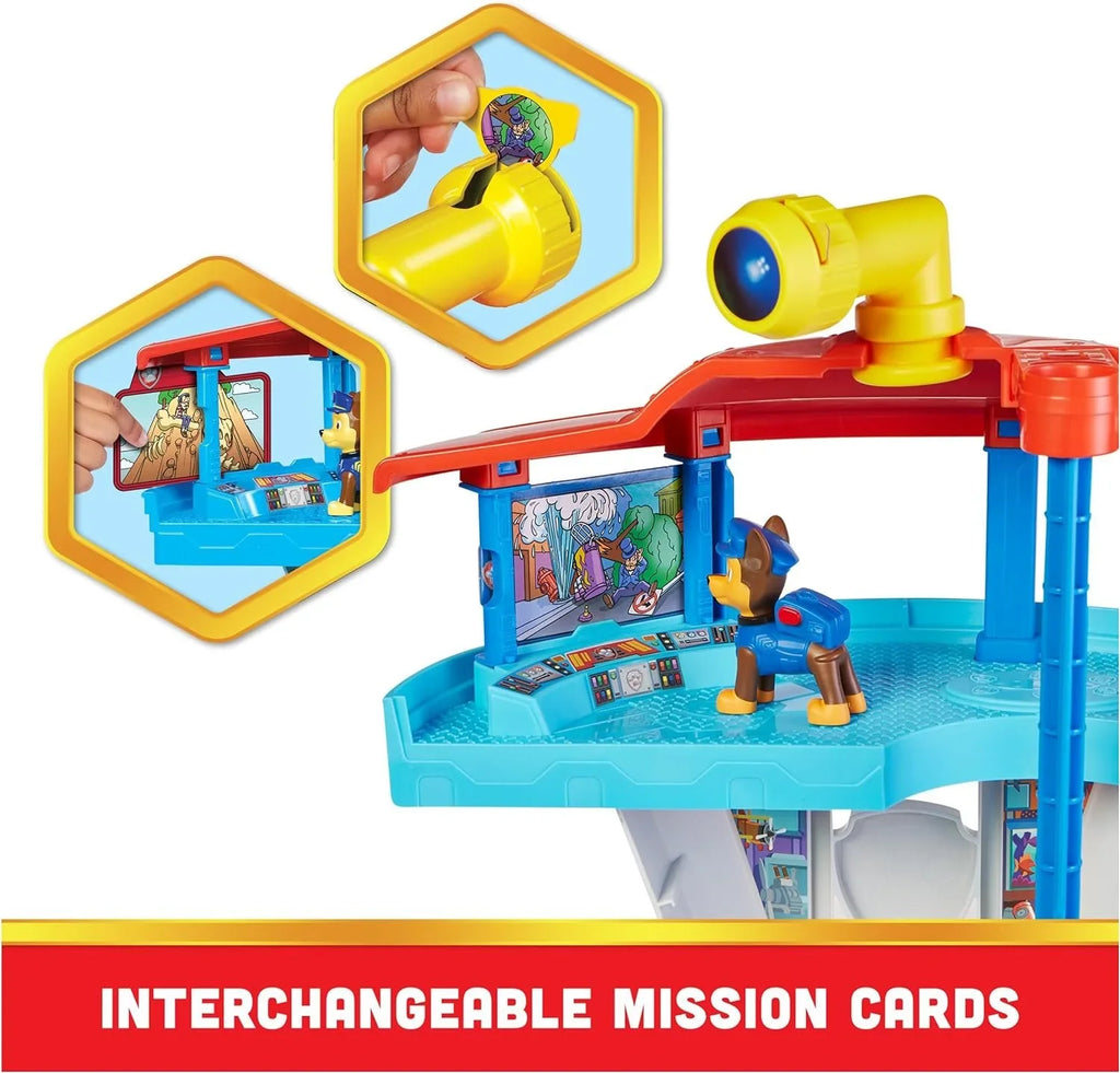 2 Chase Tower Car Figures, Toy and Ages Cruiser Patrol Accessories, Kids and 3 Police Lookout Toys up for Playset Launcher, with Paw Action Chases