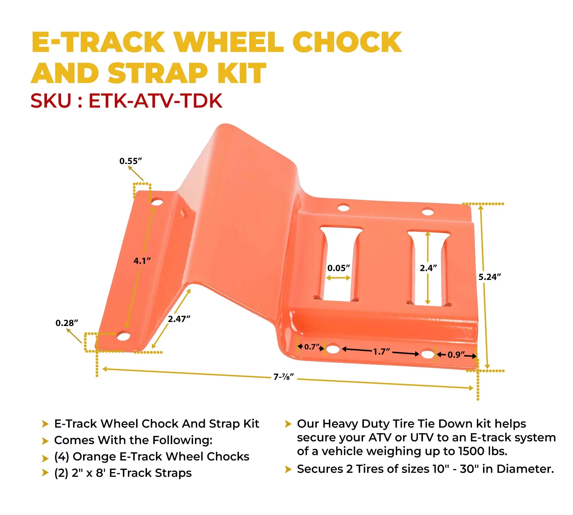 Mower, & 2 Lawn System Trailer for UTV Duty ATV, Strap Kit Down Trailer Down Trucks - Pack Straps Wheel for RZR, Tie Pickup Chock Tie - Tie Heavy Down