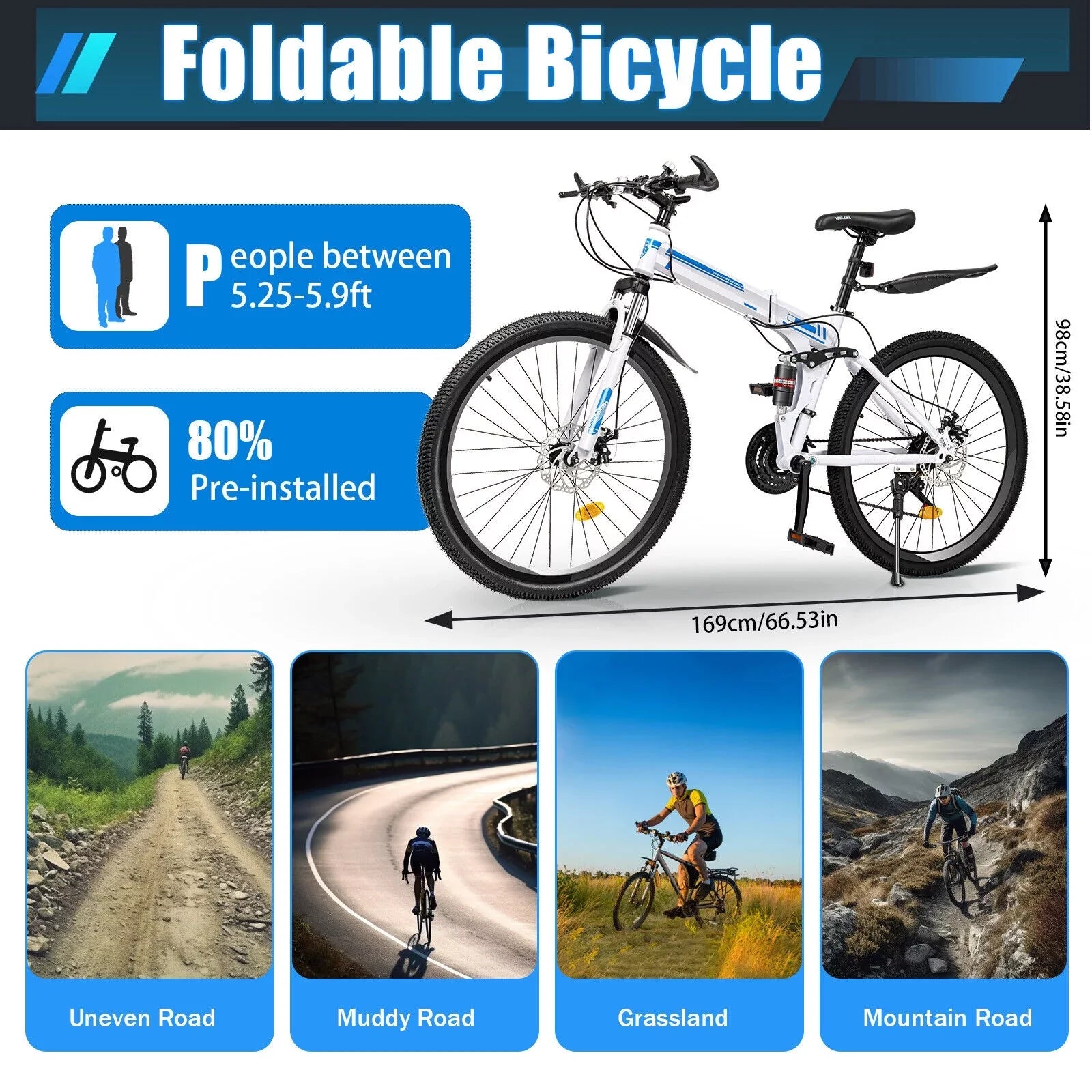 21 MTB Mountain Speed 26" Brake Bikes Bike Men Disc Dual SHZICMY Folding Bicycle School