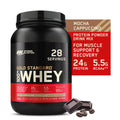 Optimum Standard 28 2 Servings 100% Whey Cappuccino, Mocha Nutrition, Powder, Gold Protein lb,