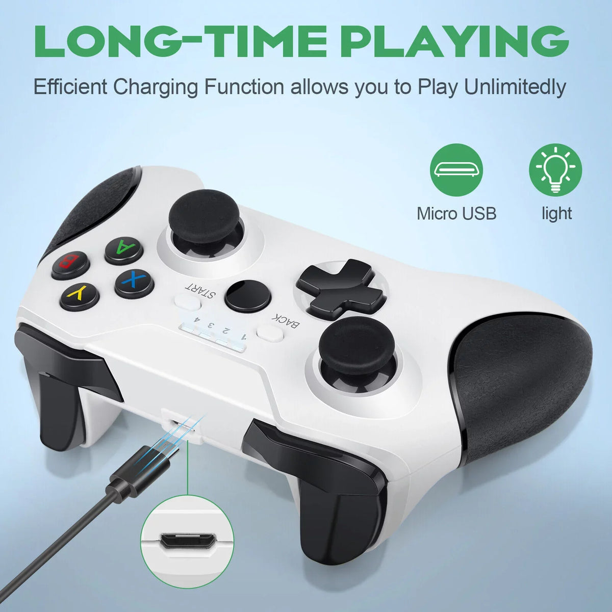 X/ Series Battery For One XBox Elite S/ X/S Controller Xbox + Charger White Wireless +