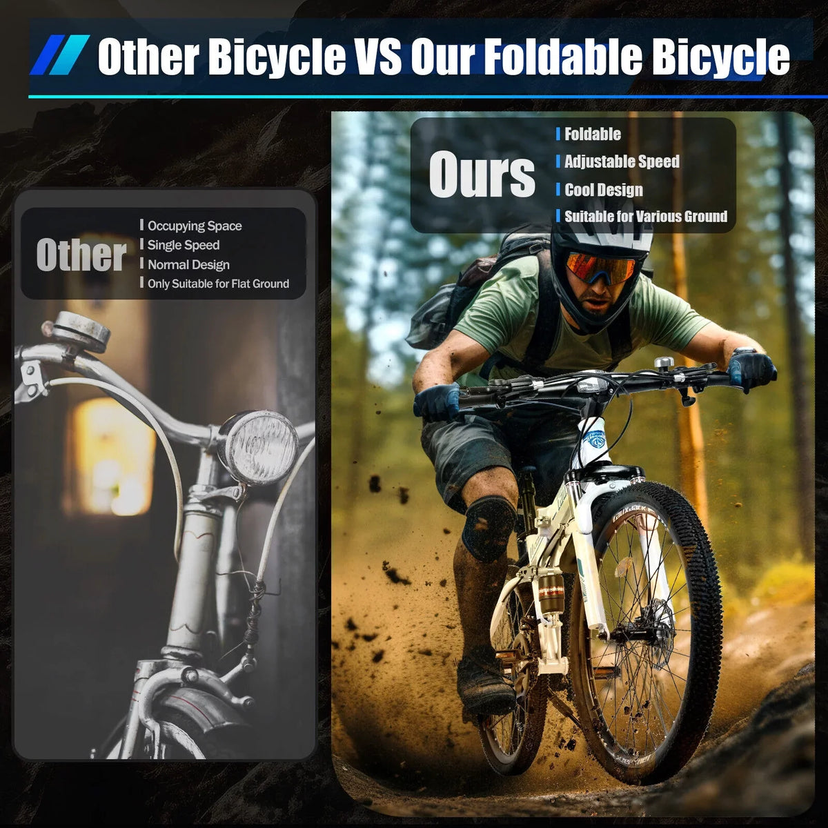 21 MTB Mountain Speed 26" Brake Bikes Bike Men Disc Dual SHZICMY Folding Bicycle School