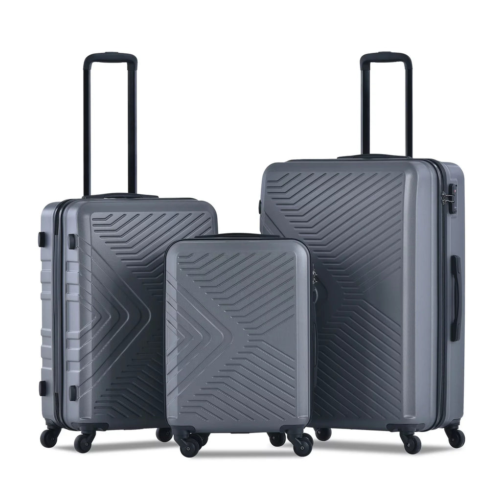 Luggage Effortless Lock Set - TSA Travel with Durable ABS