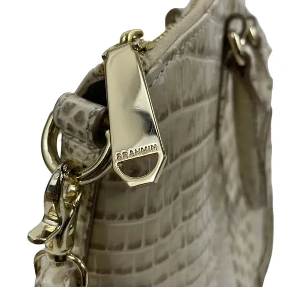 Duxbury Satchel Sugar Brahmin Large Cane Silver/Metallic