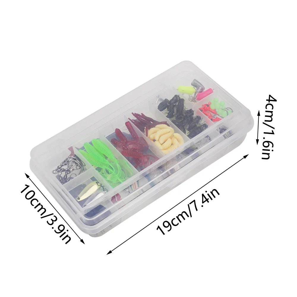 BE-TOOL Suitable Tackle Bait Kits Seas Fishing Rivers Set Fishing Set and Fishing Lures for Accessories