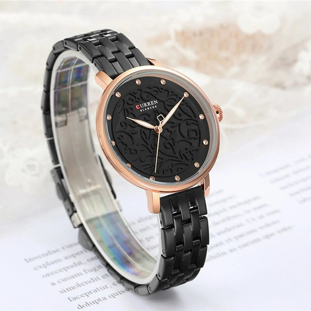 Classy Ladies Gold With Top Watch - Dress Clock Stainless Quartz Fashion Women Wristwatch Watches Wristwatches Steel Brand Luxury Curren 2019 Female