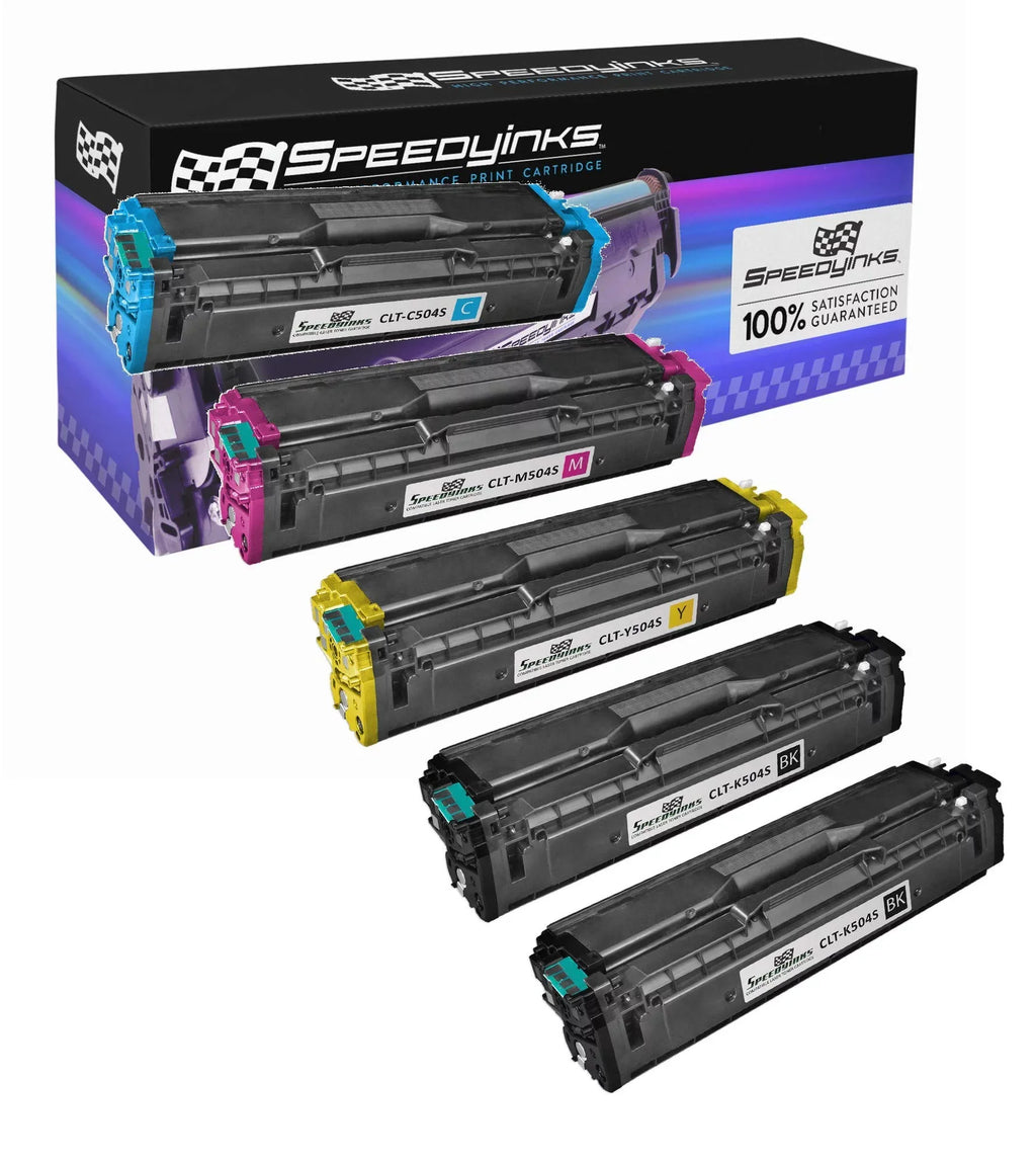 Yellow, CLT-504S for 1 Series Magenta, Samsung Inks Toner Cyan, Cartridge Black, 1 Replacement 5-Pack) Speedy 1 (2
