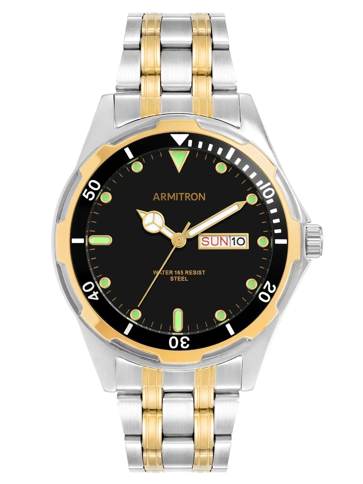 Watch Black Tone Round Two Men's Armitron Casual Dial