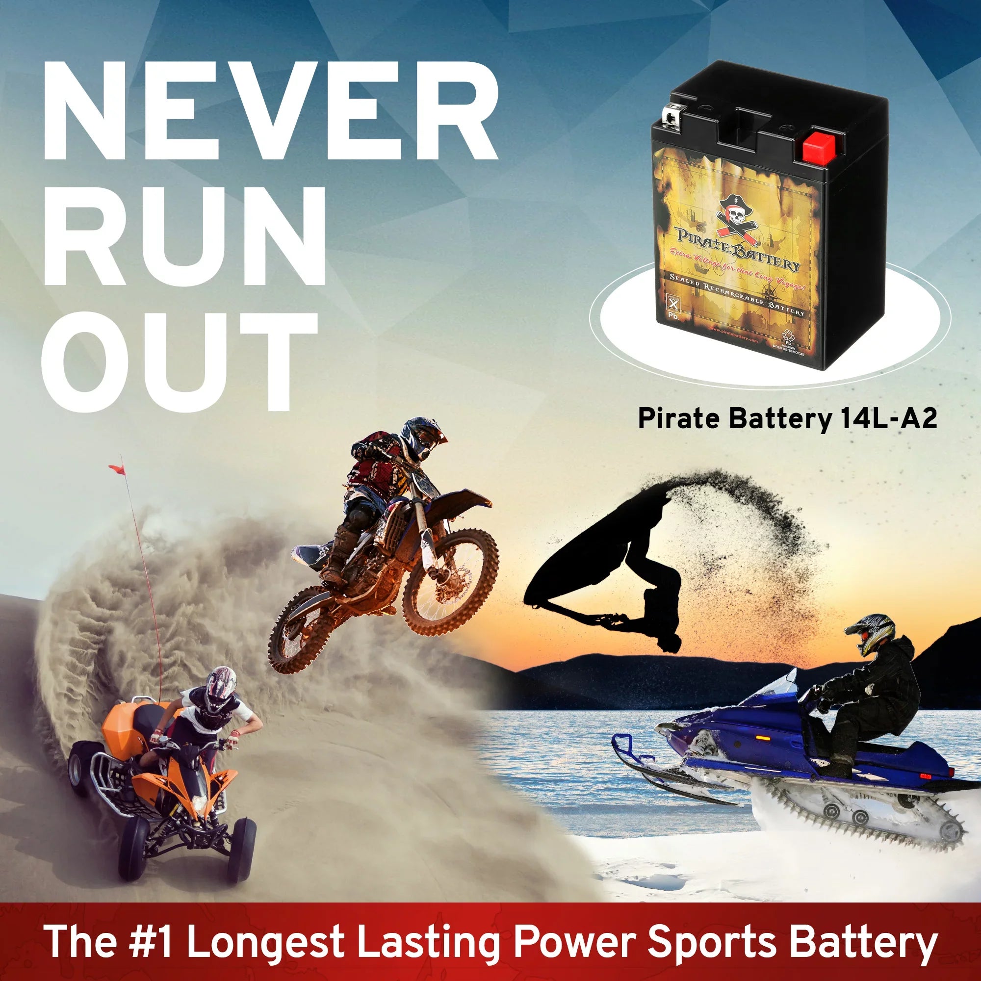 Volts,14 for Snowmobile Arctic Efi Battery Yb14l-a2 Wildcat Cca) 190 (14l-a2 1993 Ah, Pirate 12 Battery Cat