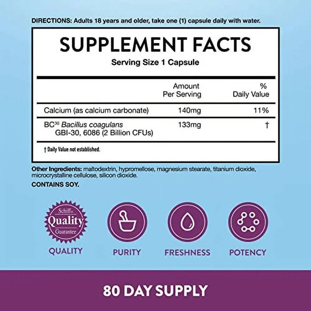 box) Digestive and Digestive Probiotic (80 Gut Capsules For Health Daily For Women Advantage Health, & count Probiotics Men