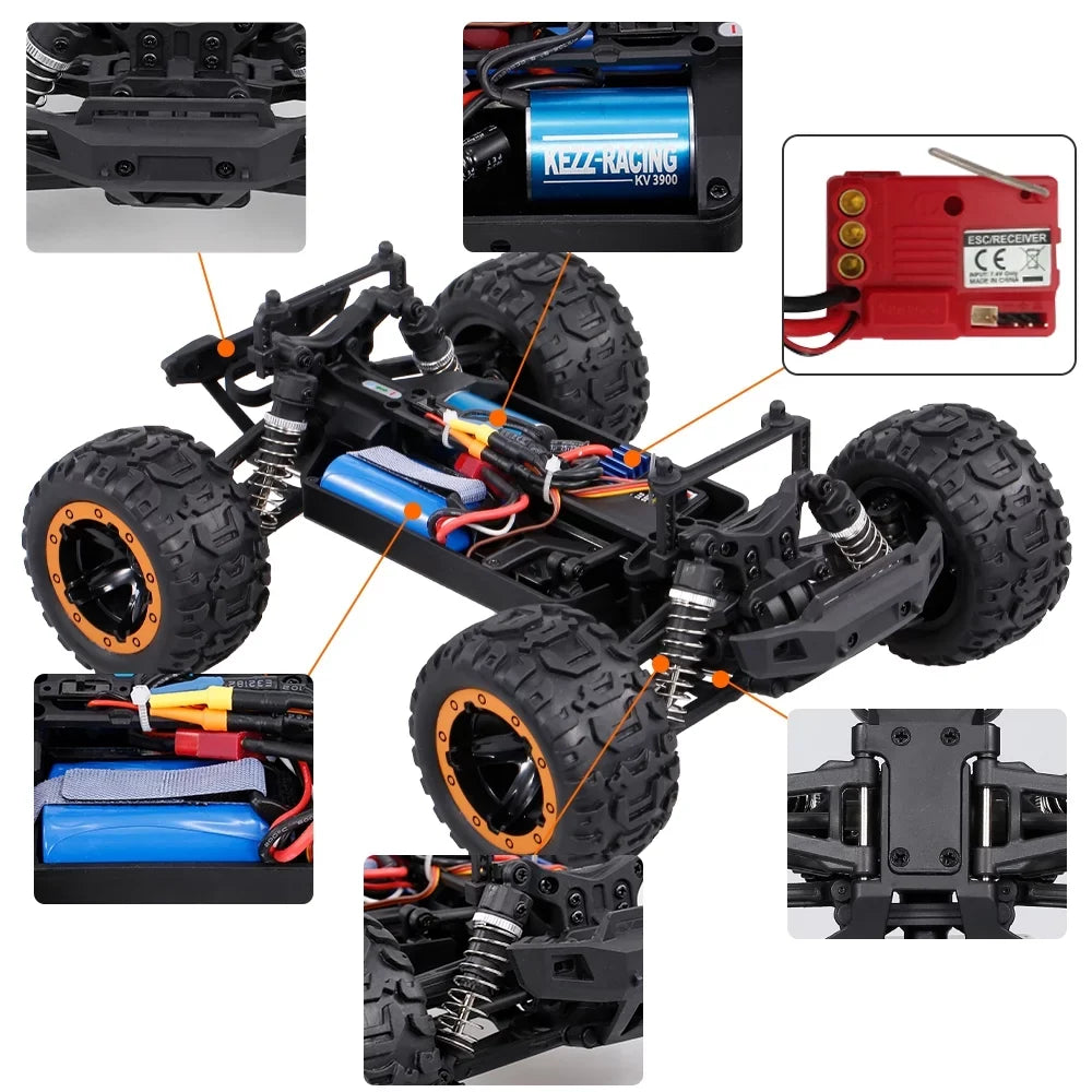 16889 Adult A Car,Big 16 oolRC 4 Montloxs 1 Race 16 16 Road Motor 1 km Car 16 4 Foot Truck Linxtech Ajcoflt h Remote 4 Off 16889 Scale Toy 45 45 1 RC , 45 4 RC 1 16889 Kids for Brushless