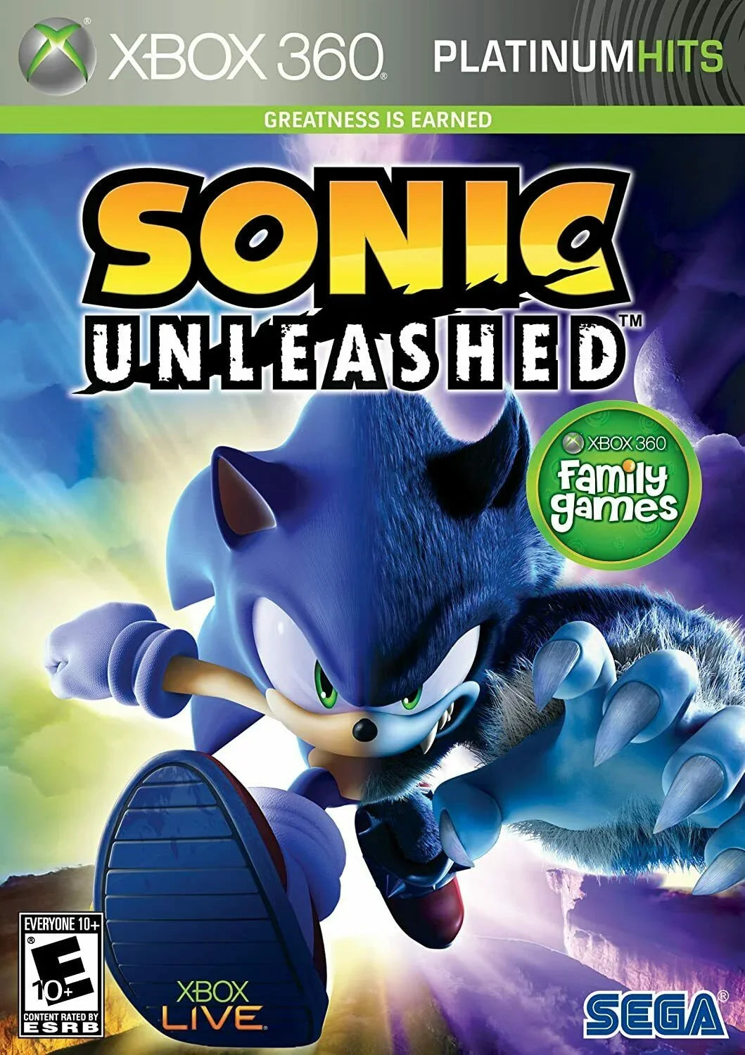 Adventure - NEW Microsoft Xbox Action Unleashed Hedgehog] [SEGA 360 Sonic