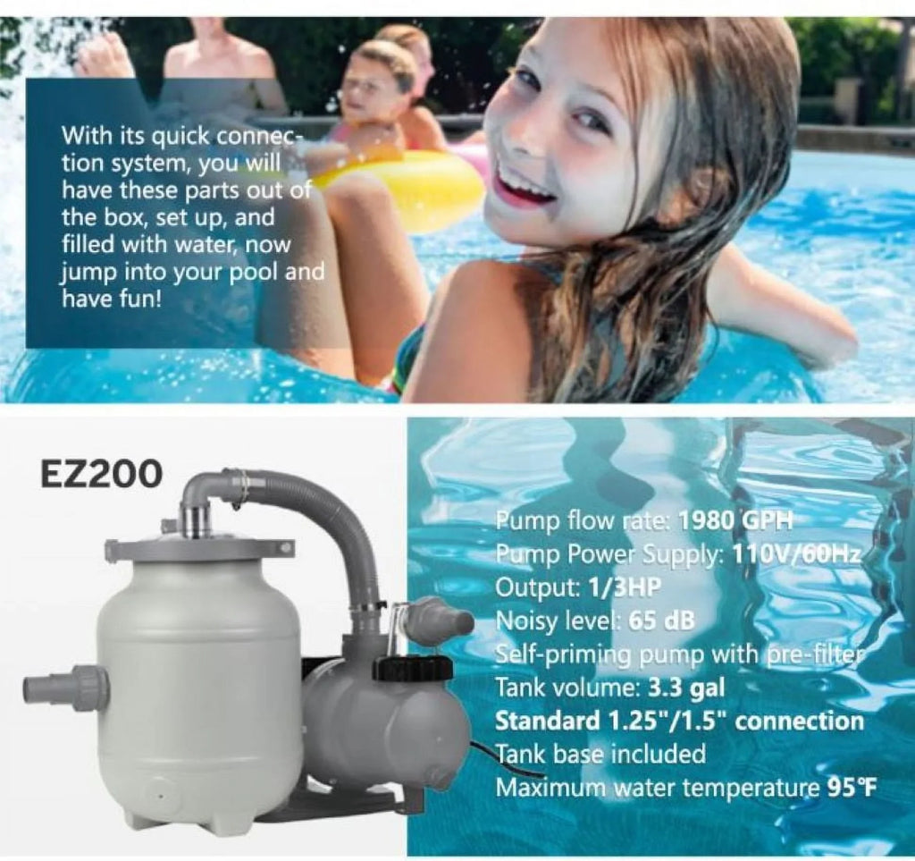 Oasis 52 ft. Sunneday in. Rattan Pool Soft-Sided 24 Round x