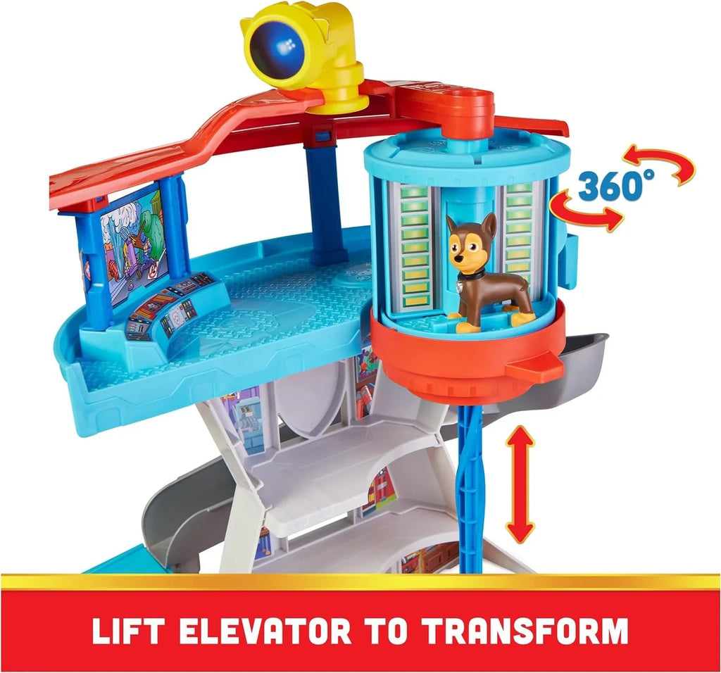 2 Chase Tower Car Figures, Toy and Ages Cruiser Patrol Accessories, Kids and 3 Police Lookout Toys up for Playset Launcher, with Paw Action Chases