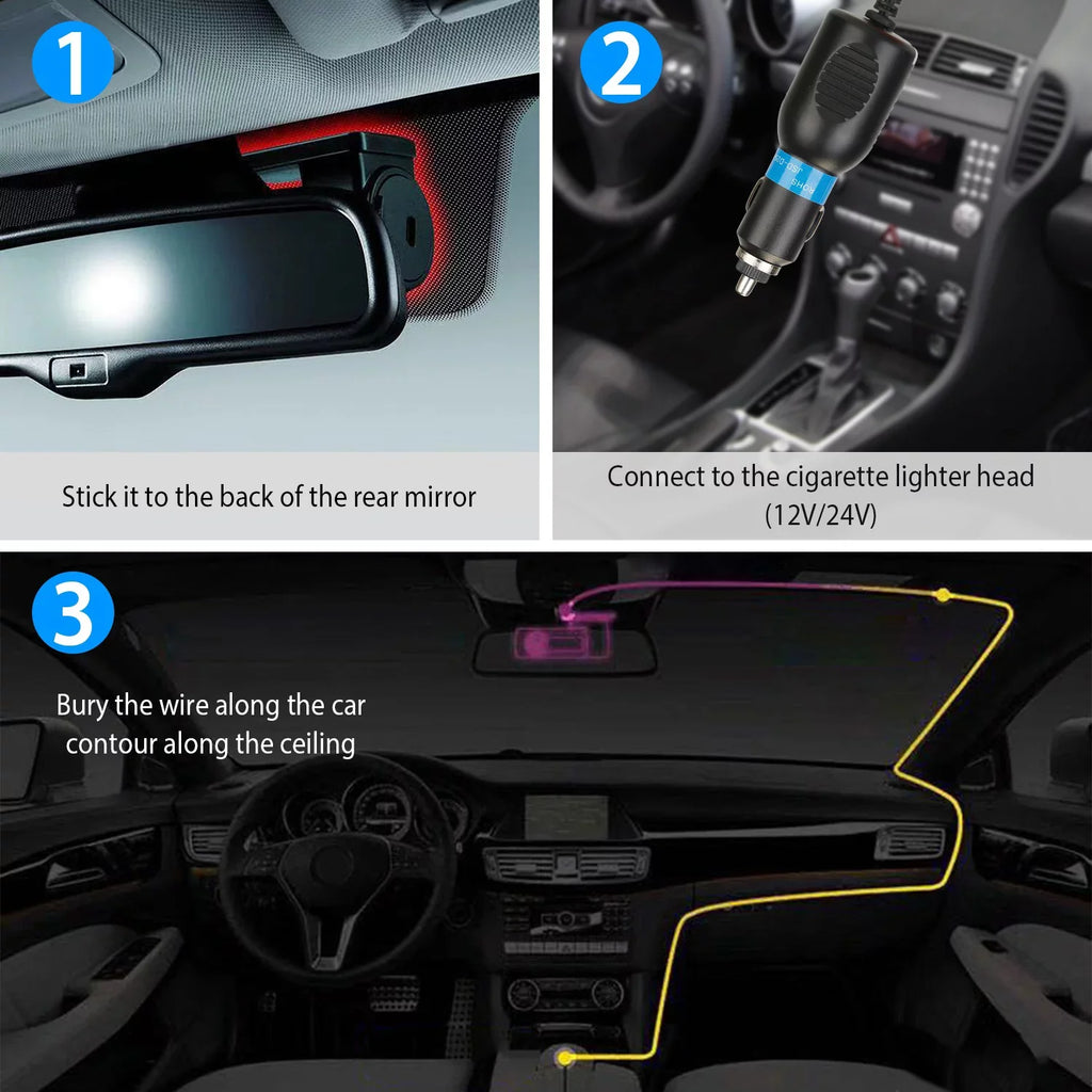 170¡ã Looping WiFi 1080P Lighter iMounTEK HD with Recording Recorder App Cable Car Dash DVR G-sensor Cigarette 11.2ft Camera Cam Wifi