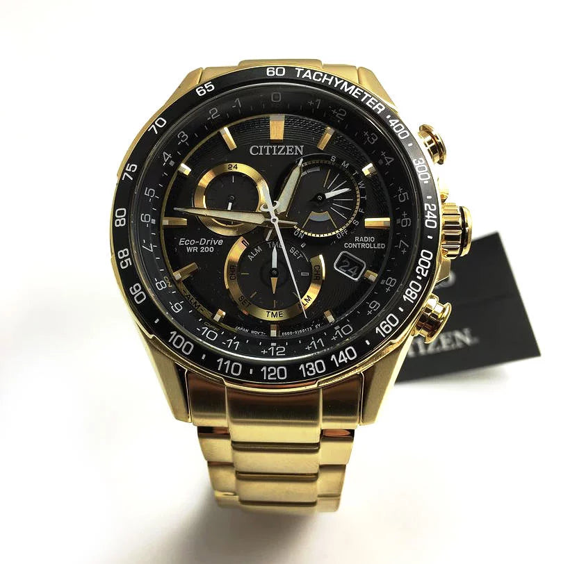 Chronograph Watch Black Dial Men's CB5912-50E Citizen PCAT