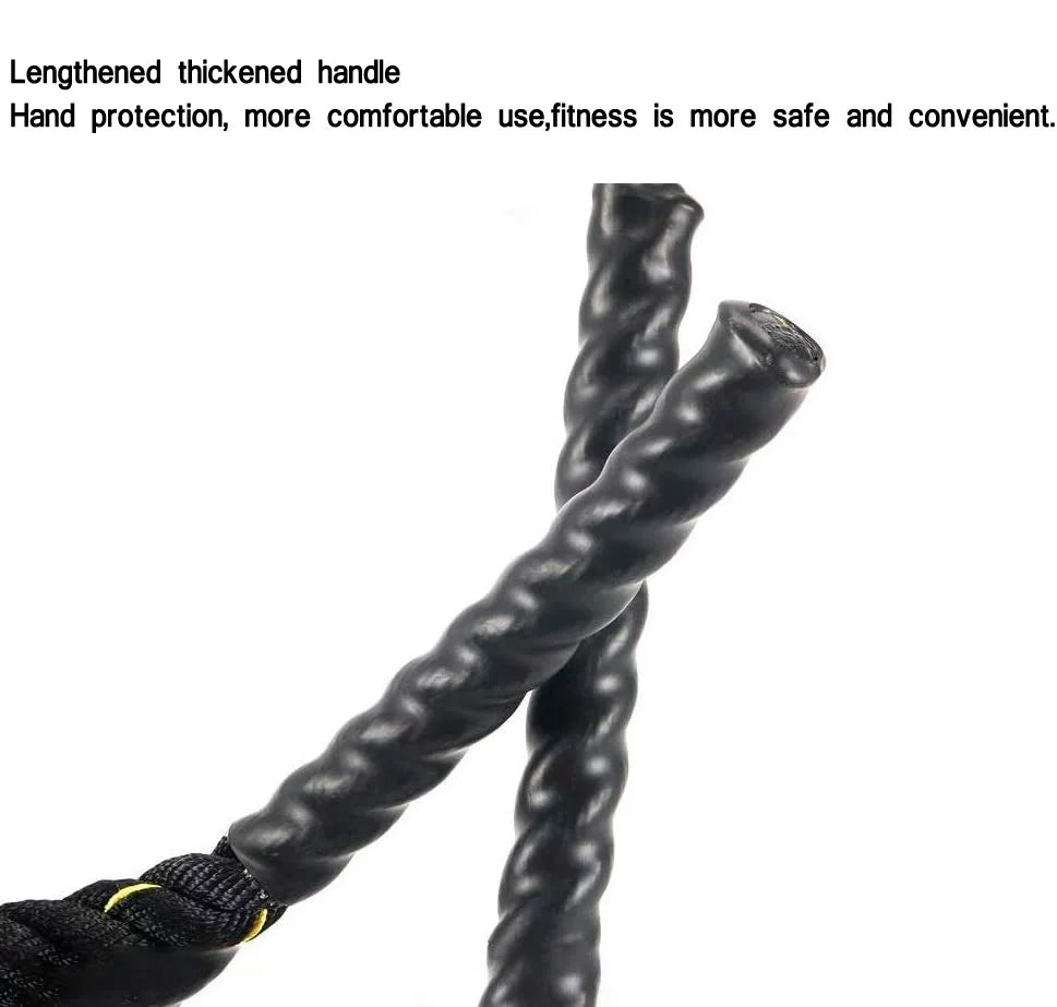 & Gym Heavy Training Rope: Polydac Heavy Strength width 49.2ft Conditioning Cross Cardio, Training, Length, NK Training Weight 1.5'' Undulation - & Ropes Battle