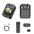 Audio for Camcorder Cam RONY with and Home Recording Body Waterproof Police Guard Mini - Body Vision Security Enforcement Law 1440P with Camera Wearable Video Night Body - 128GB