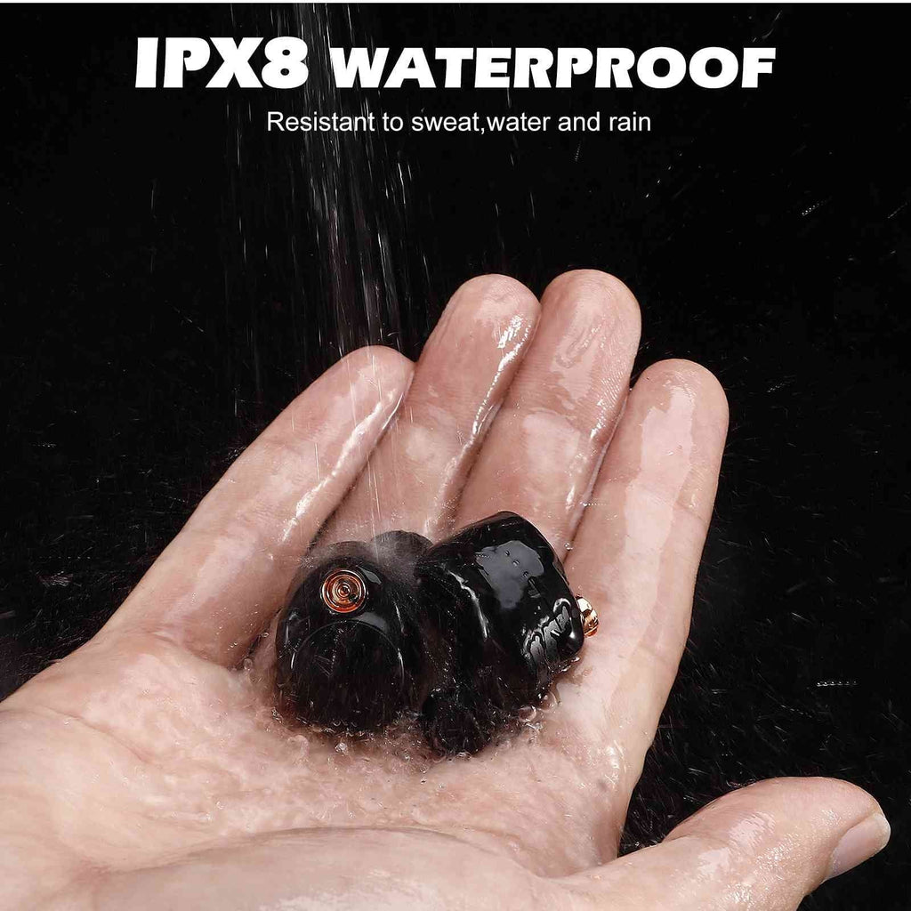 UrbanX Wireless Water Case, Bluetooth + Compatible Connection, with Dual Bluetooth Black, Connect, 5.2 Yoga True Smart IPX5 Lenovo Charging Boost Earbuds Balanced, Tab Resistance, Bass