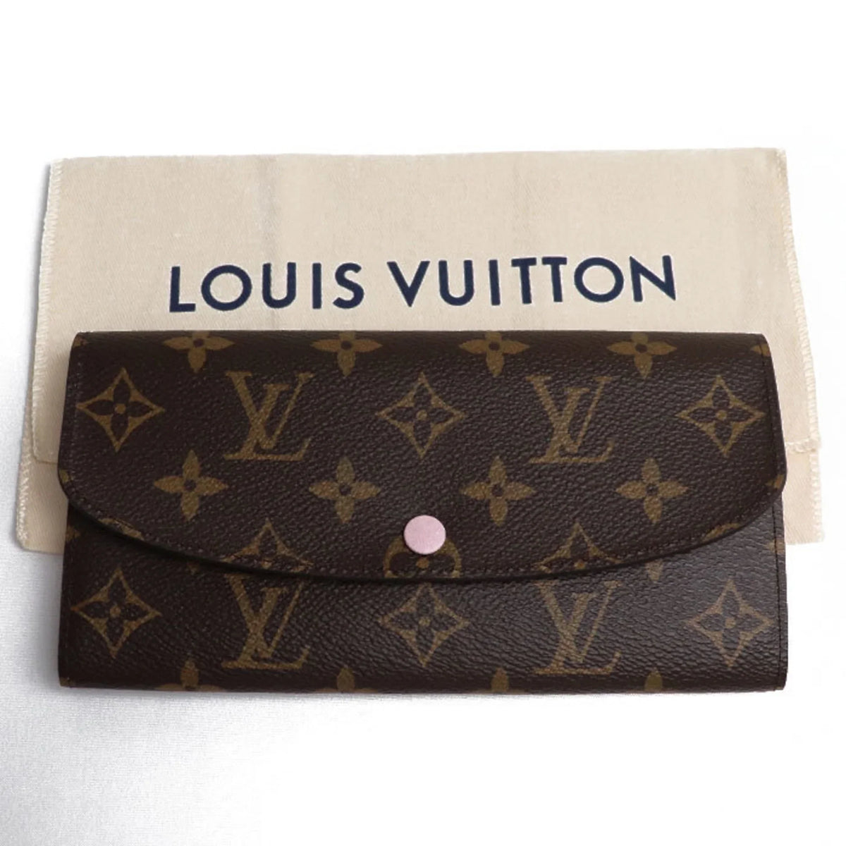 LOUIS Pre-Owned Monogram Long Wallet IC Ballerine M61289 Women's Rose (Good) Portefeuil VUITTON Emily