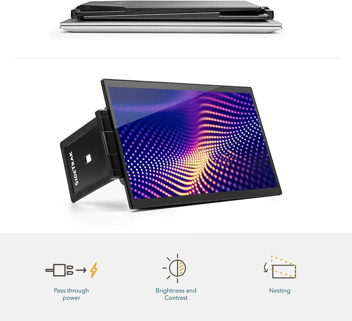 Portable Monitor 13.3'' Triple Monitor) Pro Laptop Swivel (13.3'' for SideTrak