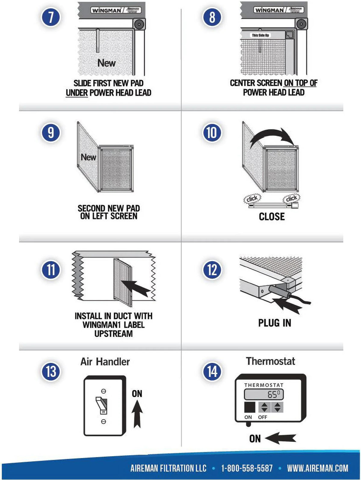20x24x1 AC Supply Changes 4 - Electronic Replacement Wingman1 Furnace - Pads Filter Year Air