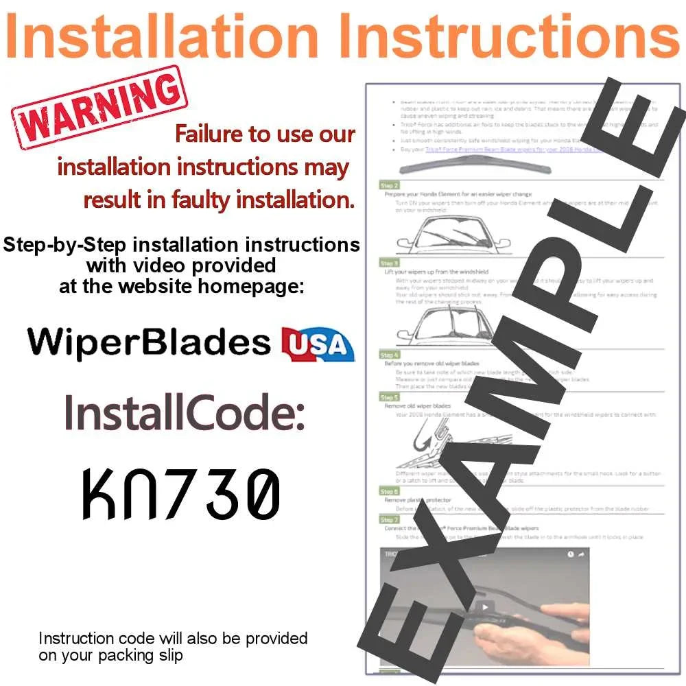 2019 2) Wiper Blades G4 (Set Mitsubishi of Mirage