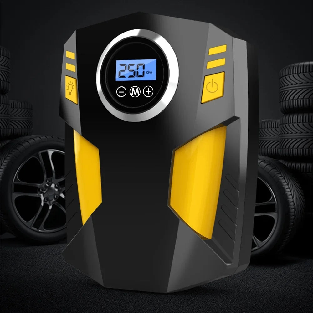 Inflator Inflation 12V, Air Compressor ammoon Auto Digital Portable Accurate Car with for & Tire Fast Light Pump LED Reading