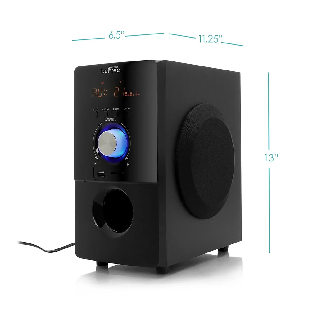Channel W Sound Black 80 Surround Sound 93695498M 5.1 (93695498M) beFree Speaker