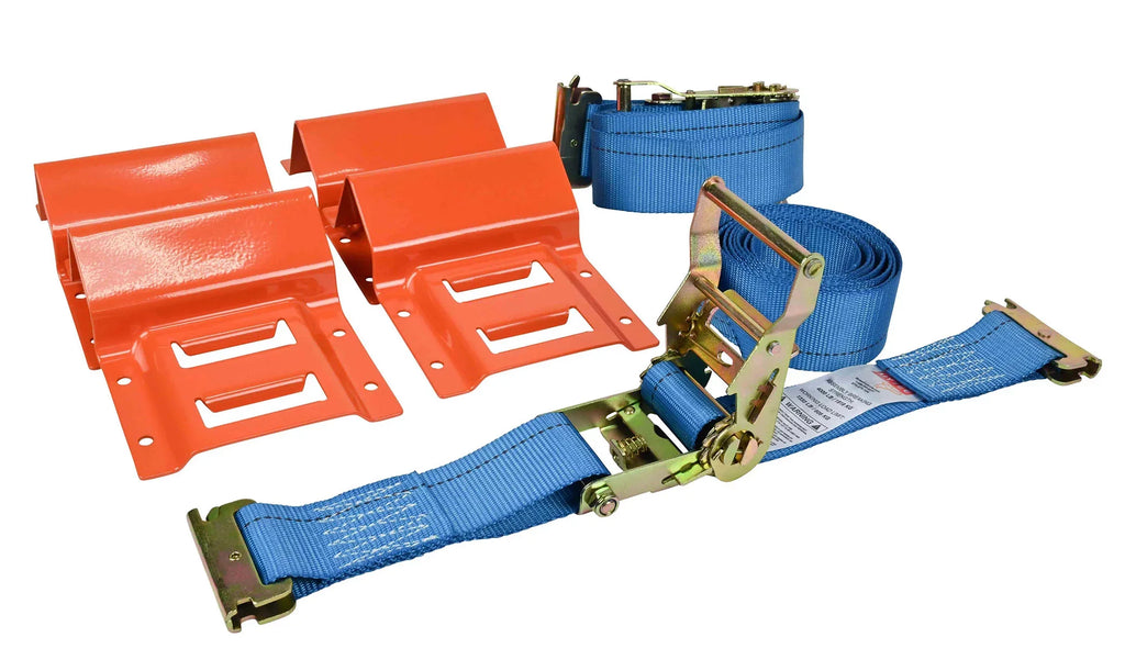 Mower, & 2 Lawn System Trailer for UTV Duty ATV, Strap Kit Down Trailer Down Trucks - Pack Straps Wheel for RZR, Tie Pickup Chock Tie - Tie Heavy Down