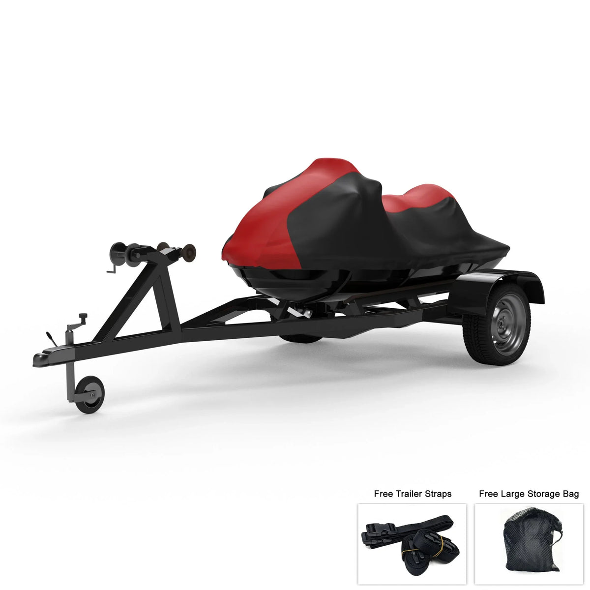 And - Weatherproof Rain, Wave Ski Sun, All For UV Rays, Trailer Jet Weather Color And Bag YAMAHA Includes Storage RED - More! 2006-2011 Black Protects Trailerable FX Straps Runner - - from Cover /