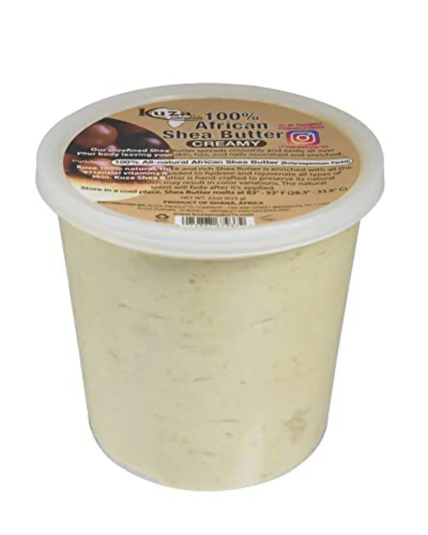 African 100% Creamy) (22 Ounce, with White Shea Borututu Butter Kuza Pure