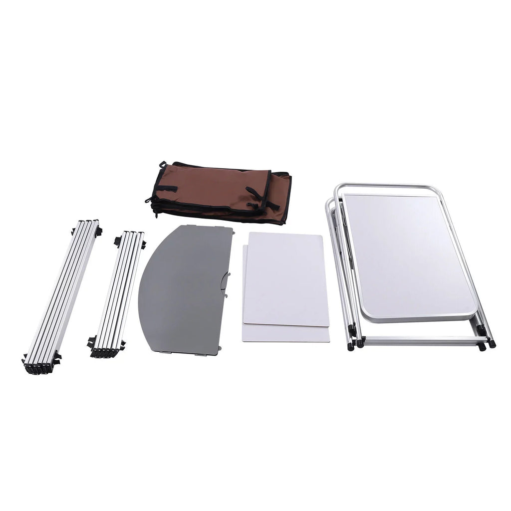 Kitchen W/ Table Folding Camping Foldable FETCOI Grill Tabletop Portable Station