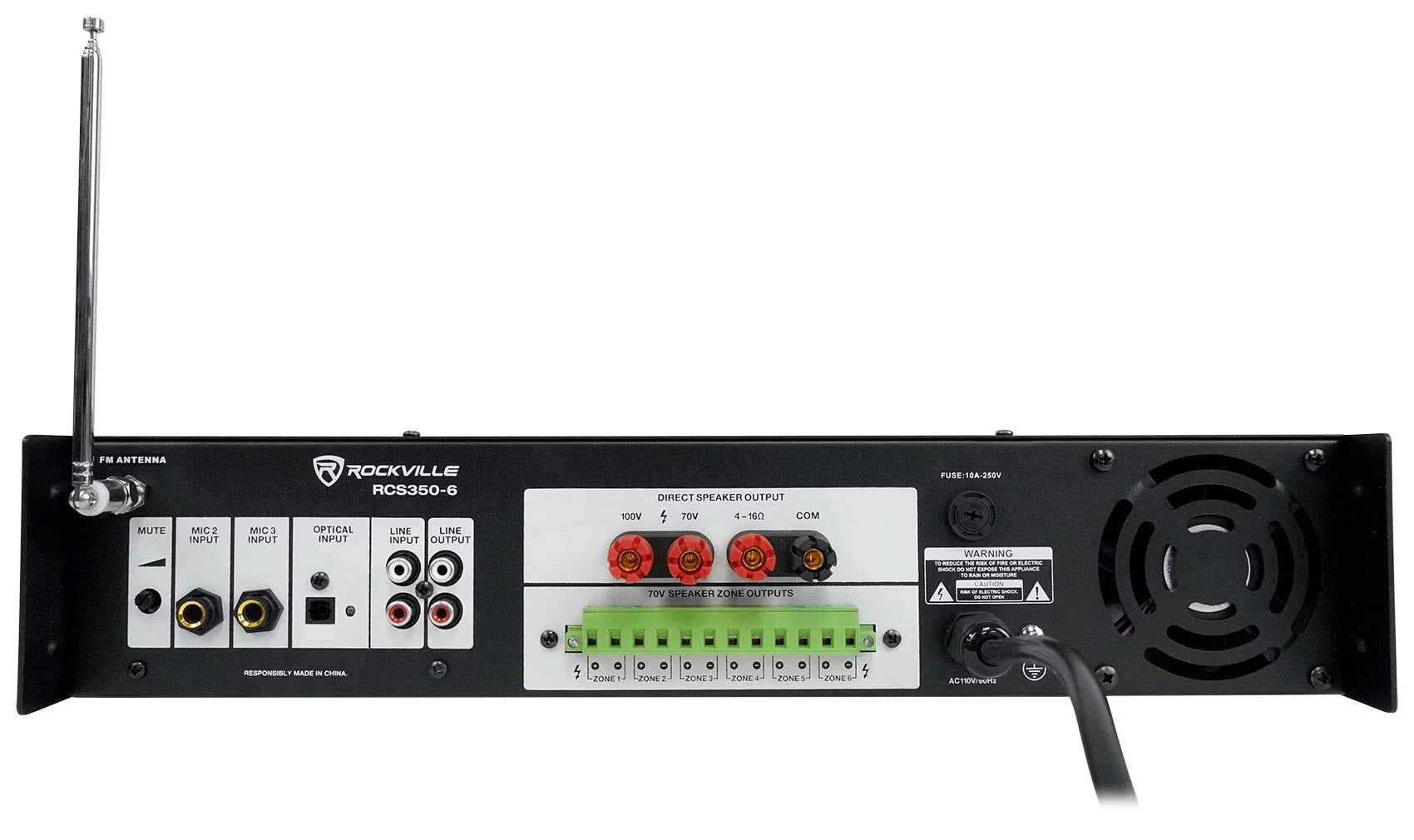 In-Wall Commercial 8" For JBL WT 70v Restaurant CONTROL 128 (4) 50w Speakers+Amp