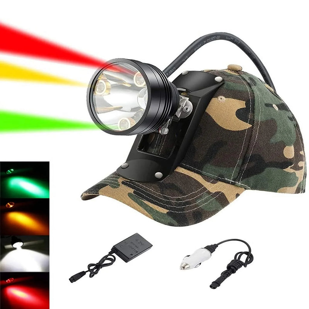 Camping Coyotes 4 Head With for Hiking for Rechargeable LEDs Working Powerful 6 Perfectly Night Hog Hunting Modes Lighting Fishing Headlamp Waterproof Lights Predators &