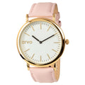 Time Watch Gold Leather Arvo Pink - - Sawyer White