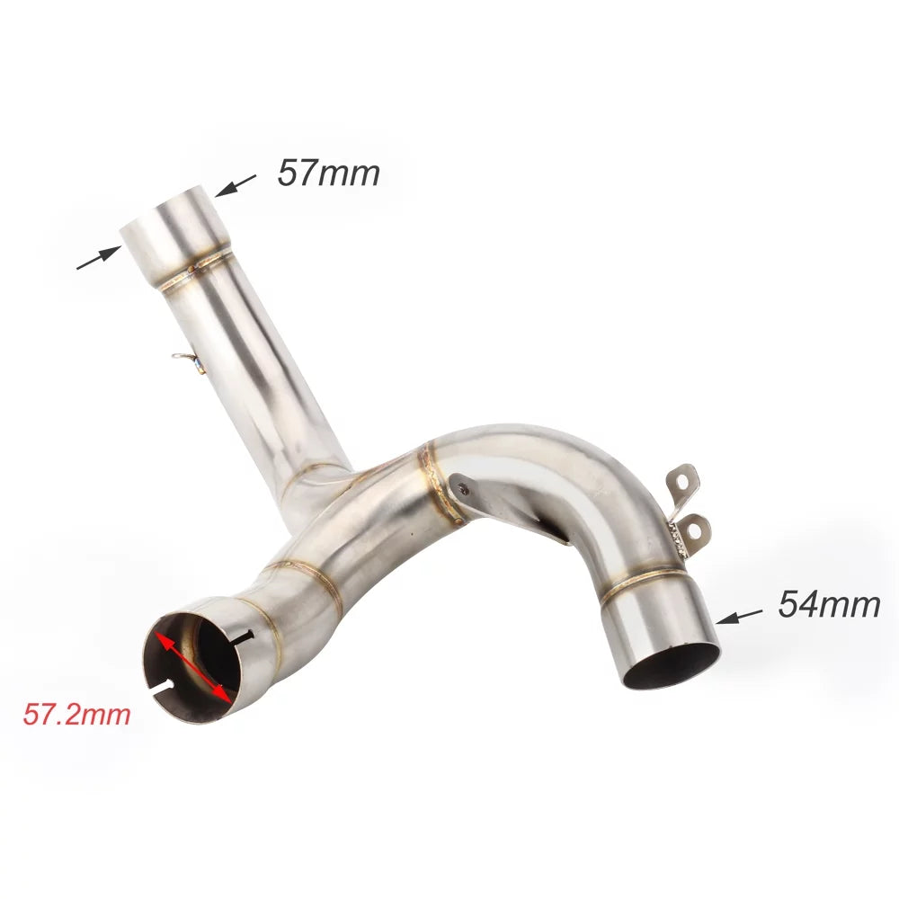 1200 Pipe 1260 Front Multistrada 2019 2020 2018 Middle Ducati Muffler Link 2015-2017 Ducati Motorcycle Exhaust Pipe / 1200S For Multistrada 1260S System