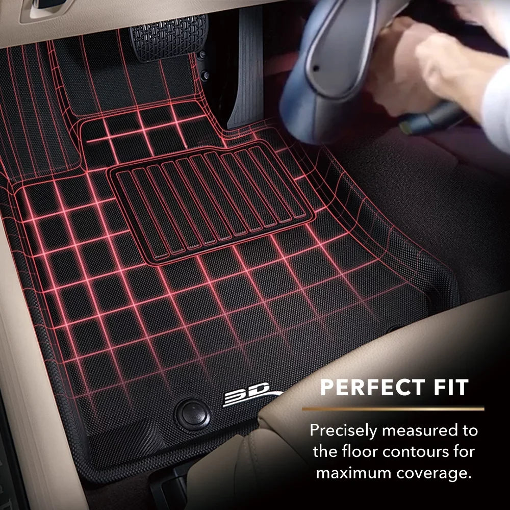 Floor 2016-2023 MAXpider compatible with - 3D (BLACK) Set Mat KAGU MAZDA CX-9 Full
