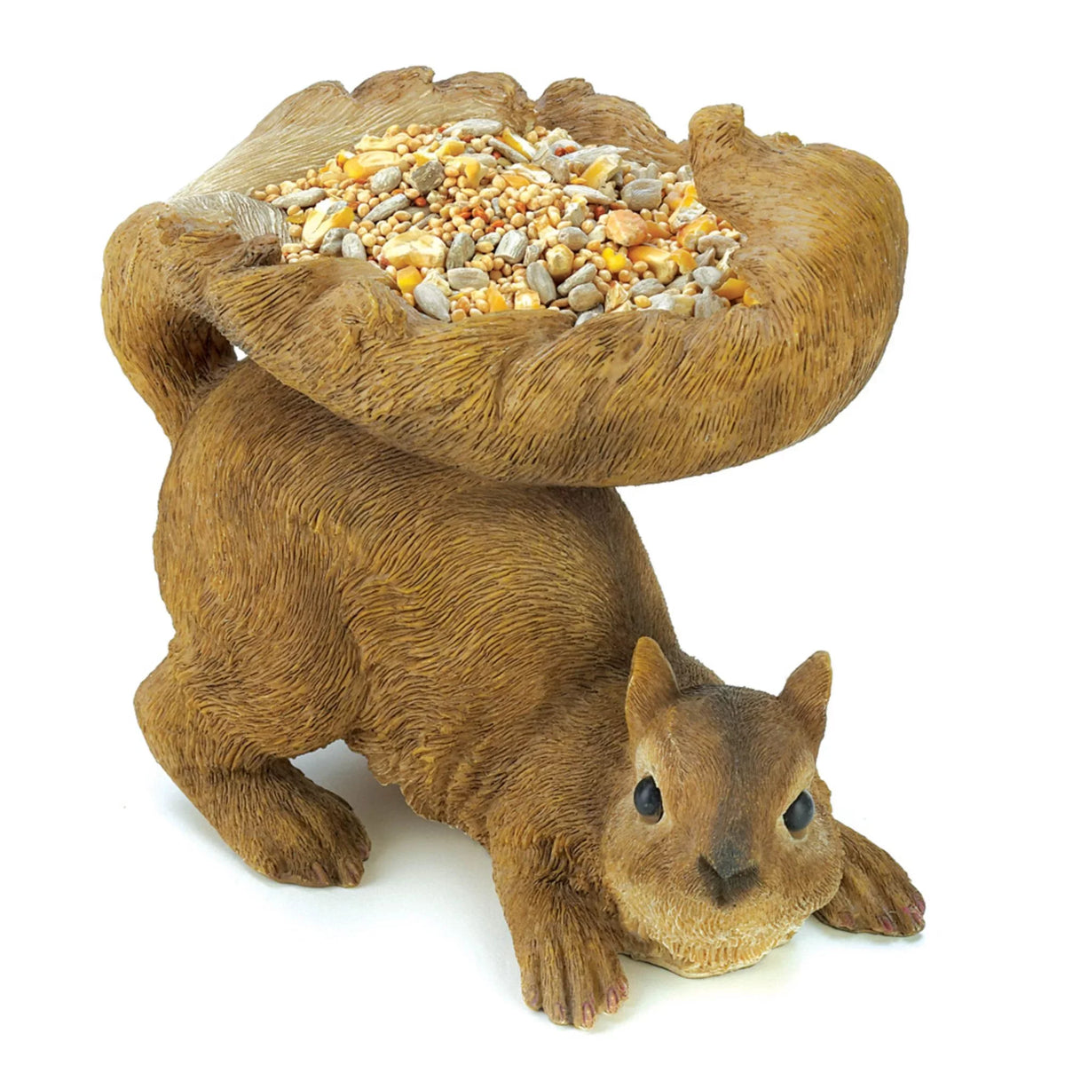 '- - Feeder Zingz Outdoor & Woodland Bird Squirrel 7" Thingz Brown