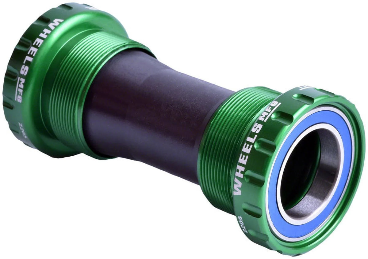 Bracket II Wheels Green Bottom Shimano Hollowtech - 3, BSA Spindle, Manufacturing ABEC