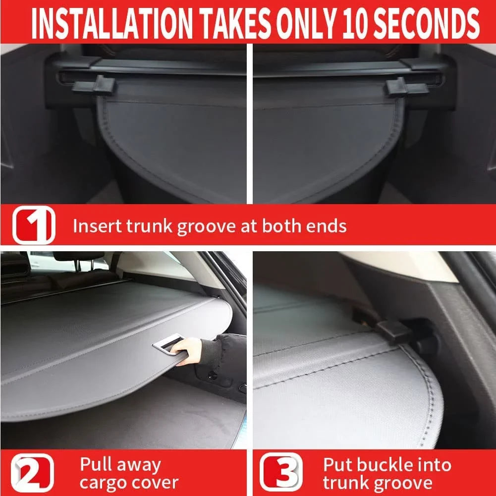 Cover Black Hyundai 2023 5 2022 Retractable 2022-2024 Ioniq SUV Fit Ioniq 5-Seat Cargo Rear For Trunk Cover Privacy 2024 Shield Shade Hyundai 5 Accessory