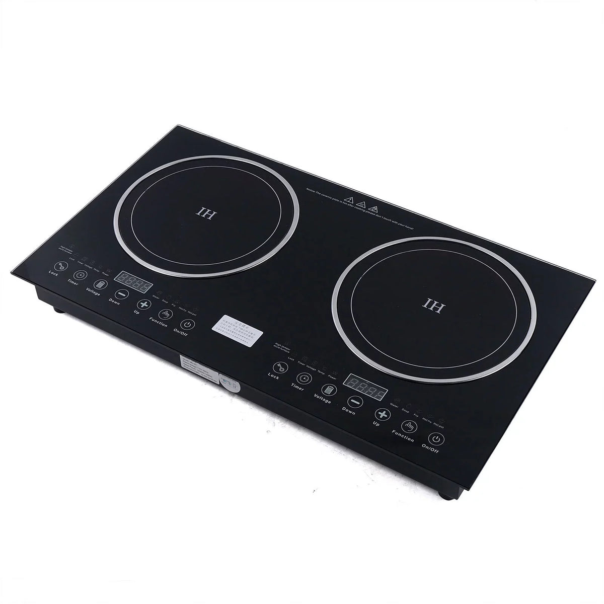 Ceramic Burner Cooker+1400W Countertop Touch ANQIDI Portable 1200W Cooker Sensor Stove Dual Cooktop Digital