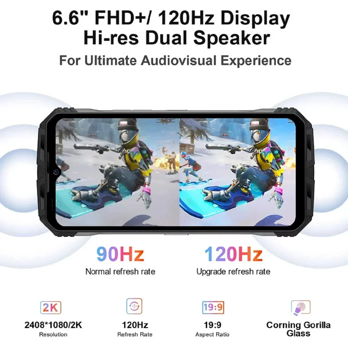 108(MP) Rugged 5G Vision, 12, Unlocked, Triple Android DOOGEE NFC, Phone V30 Smartphone(2023) Camera, (Refurbished) Restored Night OTG 15GB+256GB Rugged